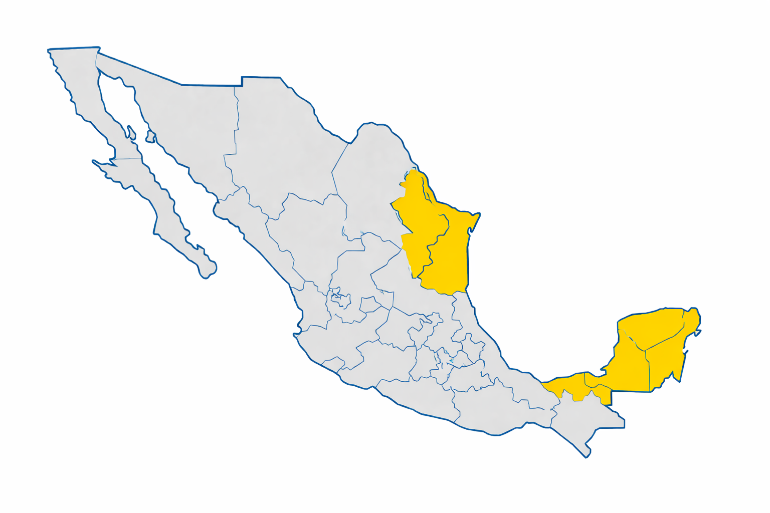 Mapa de la República Mexicana